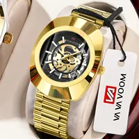 2025 Top Brand Luxury Gold Men wrist watches Male clock Golden Business Men Watches Quartz Fashion Waterproof Wristwatches