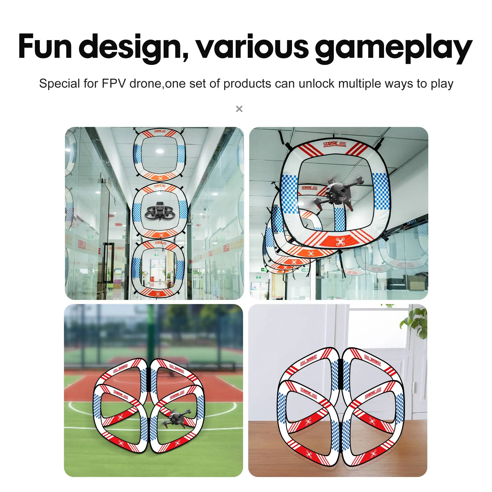 For DJI Avata 2 Drone Racing Obstacle Door FPV Ultra-Portable Race Gates For Quadcopter Racing Drone League FPV Race Gate
