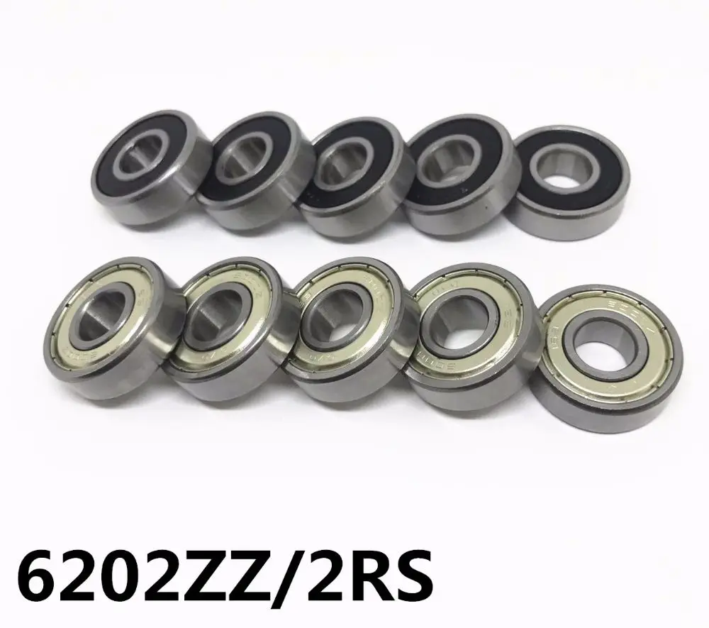 4 Stück Kugellager 6202 2RS – 15x35x11 Mm – Rillenkugellager, Beidseitig Abgedichtet, Wartungsfrei, Dynamische Tragzahl 5,64 KN – Für Maschinenbau & Modellbau