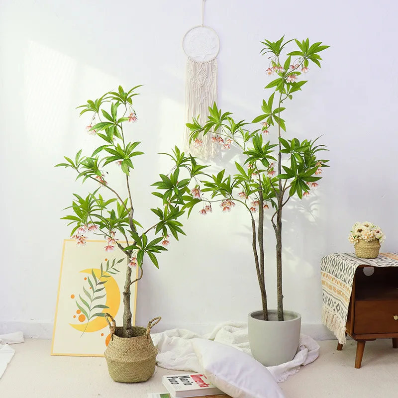Arbre à fleurs artificielles, 90 140cm, fausses feuilles de bonsaï,  décoration de jardin, maison, bureau, balcon, plante Banyan en plastique |  AliExpress