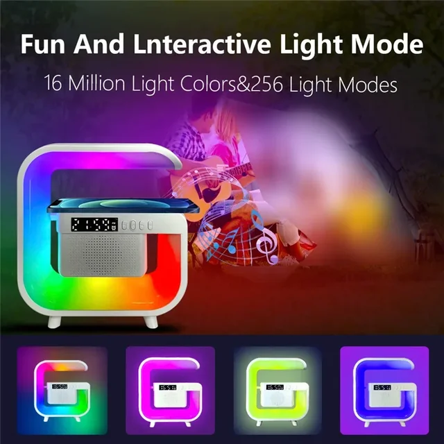 目覚まし時計/FMラジオ/ナイトライトBluetooth5.0 多機能搭載 ワイヤレススピーカー Bluetoothスピーカー 一台6役 Bluetoothスピーカー ナイトライト 目覚まし時計＆ラジオ