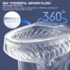 Extra Tall Toilet 21 Inch - High Toilet for Seniors, Round Toilet Dual Flush 1.1/1.6 GPF Comfort Bowl Height Toilet for Bathroom 4