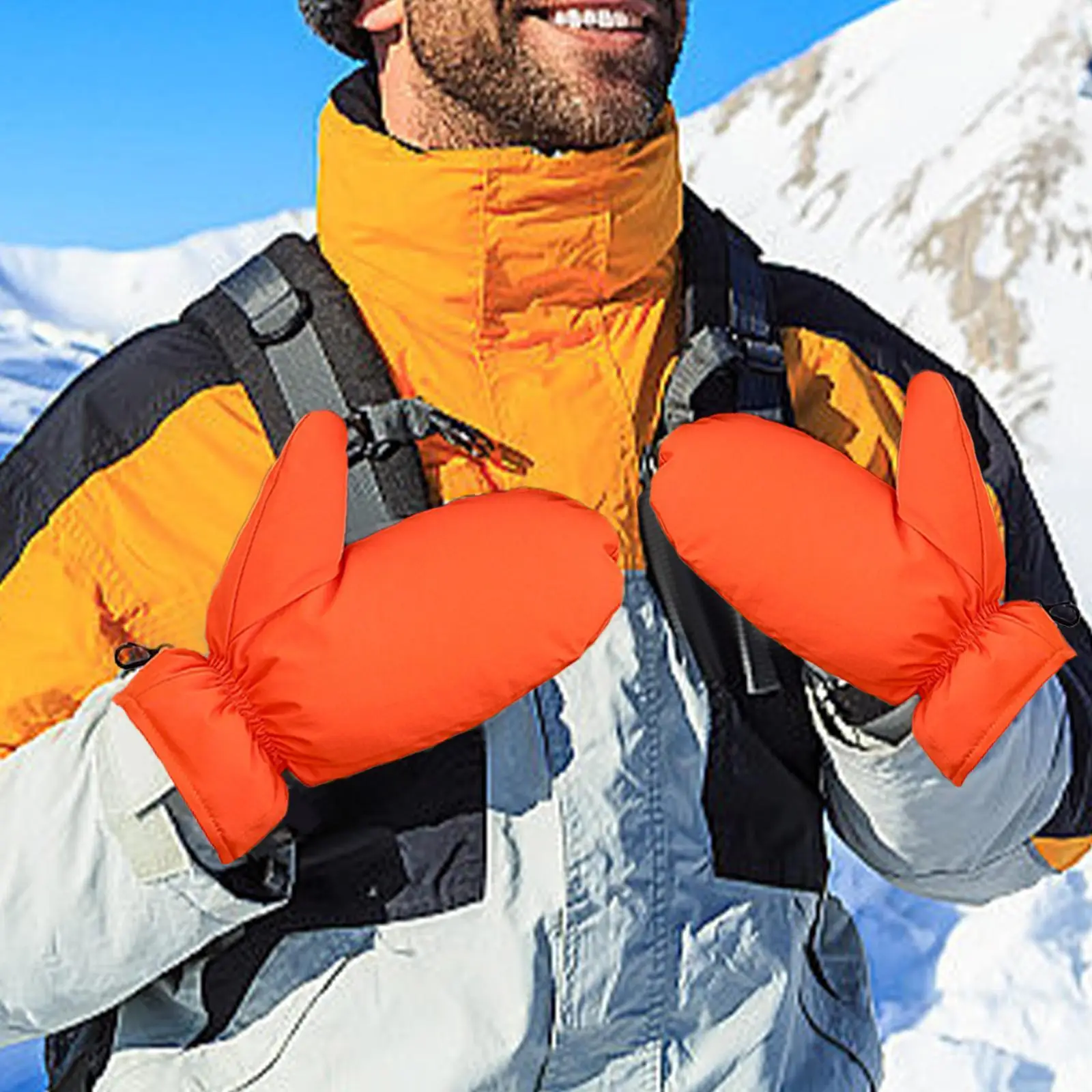 Down Mittens Snow Mittens Soft Insulated Warm for Men Women Cold Weather Gloves Ski Gloves for Snowmobiling Cycling Sports 3