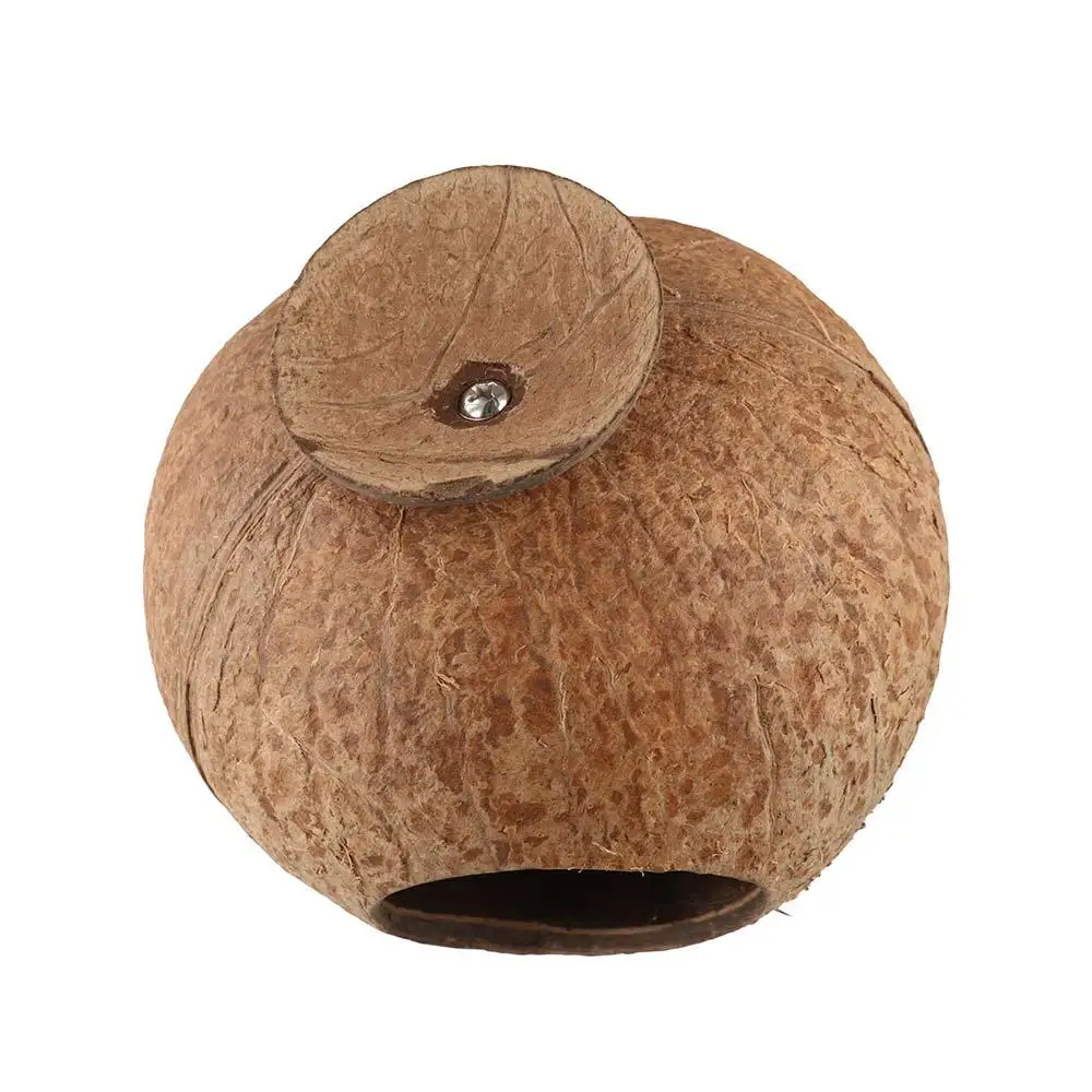 Scratch-resistance Coconut Shell Hamster House Bite Resistant Stable Structure Hamster Nest Toy Small Animal Hideout