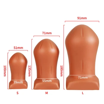 Super Huge Anal Plug Soft Silicone Big Butt Plug Anus Expansion Stimulator Prostate Massage Erotic Anal Sex Toys For Woman Men 5