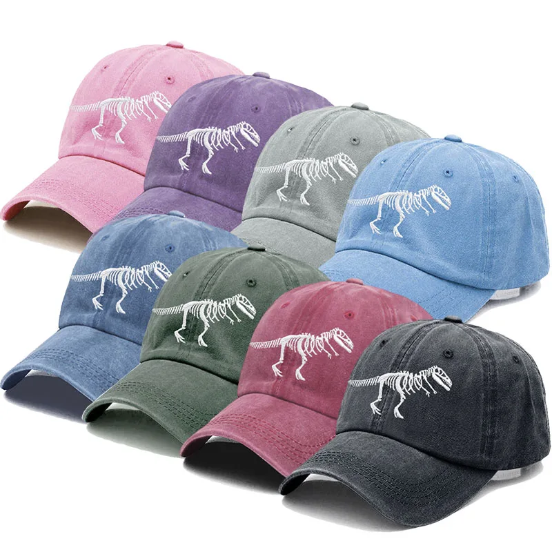 Cotton Baseball Cap for Men Women Unisex Embroidery Dinosaur Tyrannosaurus Rex Dad Hat Protection Outdoor Sports Golf Caps baseball cap baseball caps baseball hats fashion hats