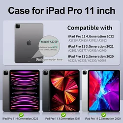 Transparent Shockproof Ultra Slim Clear Tablet Case with Flexible TPU Back Cover - iPad Pro 11 (TPU Protection Case)