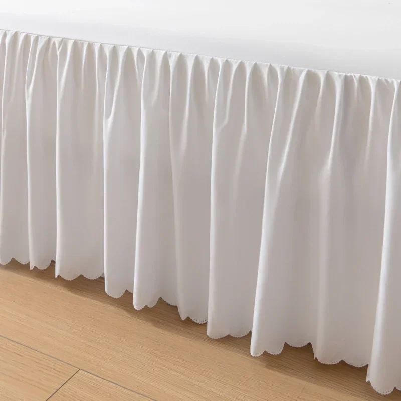 Solid Color Bed Skirt Four Corners With Elastic Band Brushed Queen/King Size постельное бельё набор Skirts Without Pillowcase mattress cover,bedding set,bed skirt