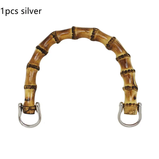 2Pcs/1pcs Hot Bestselling Plastic Bag Handle For Handbag Handcrafted DIY Bags Accessories With Link Buckle Handle for Lady Purse Silver