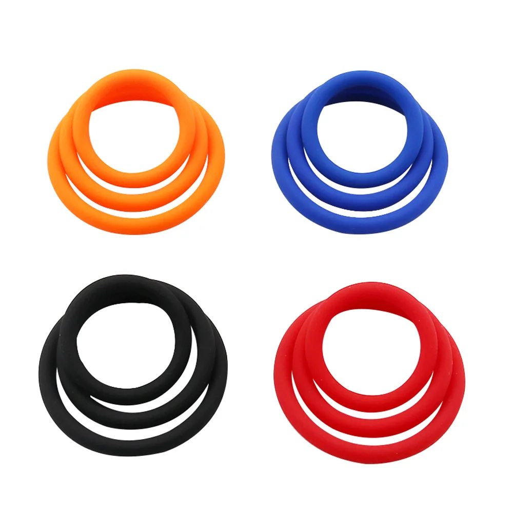 Penis Rings For Men Ejaculation Delay Silicone Adult Supplies_voghion.com