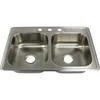 33-in X 22-in X 7-in For Kitchen Sink Brushed Finish Sinks Organizer Multifunction Strainer Waterfall Fixture Home Improvement 4