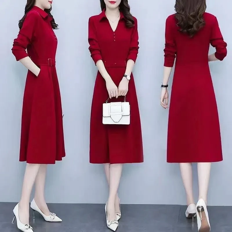 Fuzzy Wuzzy Casual One Piece Dress Knee Length for Women main image 0
