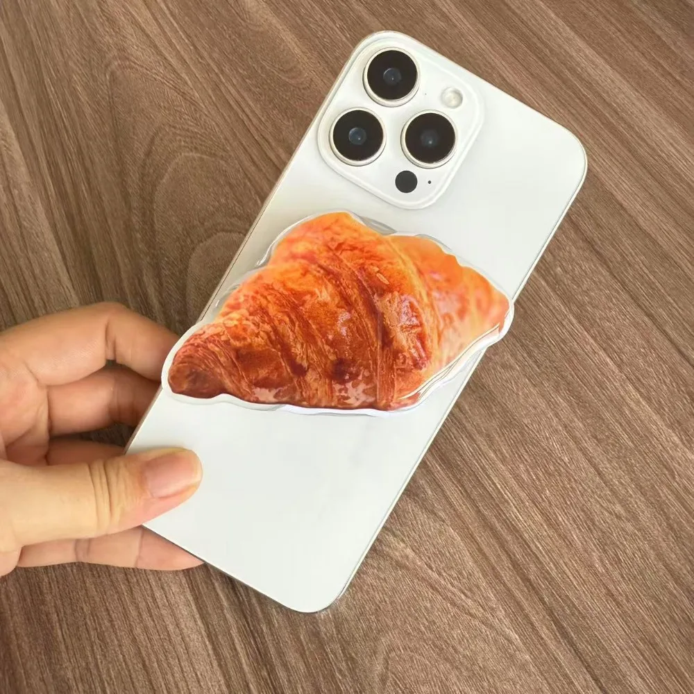 시뮬레이션된 음식 아이스크림 크루아상 햄버거 3D 폰 스탠드 아이폰 홀더 브래킷용 자석식 거치대