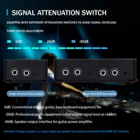 Passive audio DI Box 1-2 channels, mono sound system DI box direct connection box low noise, subwoofer, speaker, guitar, bass - Image 5