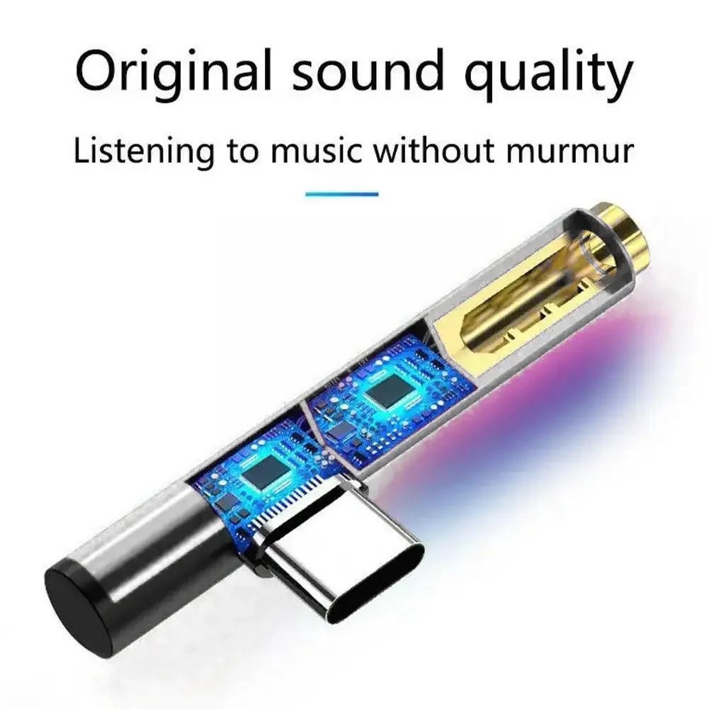 USB Type C 3.5 Jack Earphone Adapter USB C To 3.5mm Headphones AUX Audio Adapter Cable For Huawei Type To 3.5mm