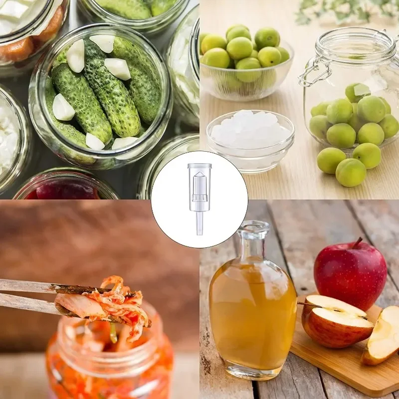 Plastic Airlock Homebrew Airlock Set with Silicone Grommets for Preserving Brewing Making Wine Fermenting Sauerkraut Kimchi