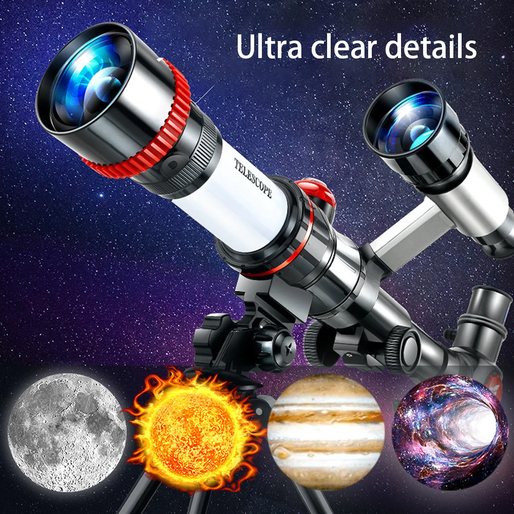 Sfdc192c0c52b4deb8adf19a1a4e1e056h Duże powiększenie profesjonalna teleskop astronomiczny potężna monokularowa przenośna prezenty dla dzieci obserwacji planety kosmicznej księżyca HD