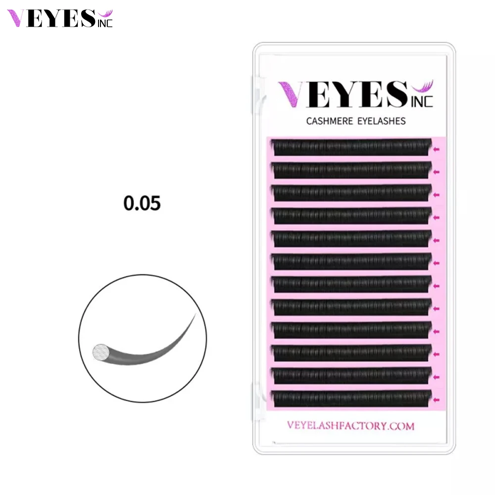 Veyes-Extensions de Cils en Cachemire, Faux Vison, Volume Individuel, Doux et Naturel, pour Maquillage