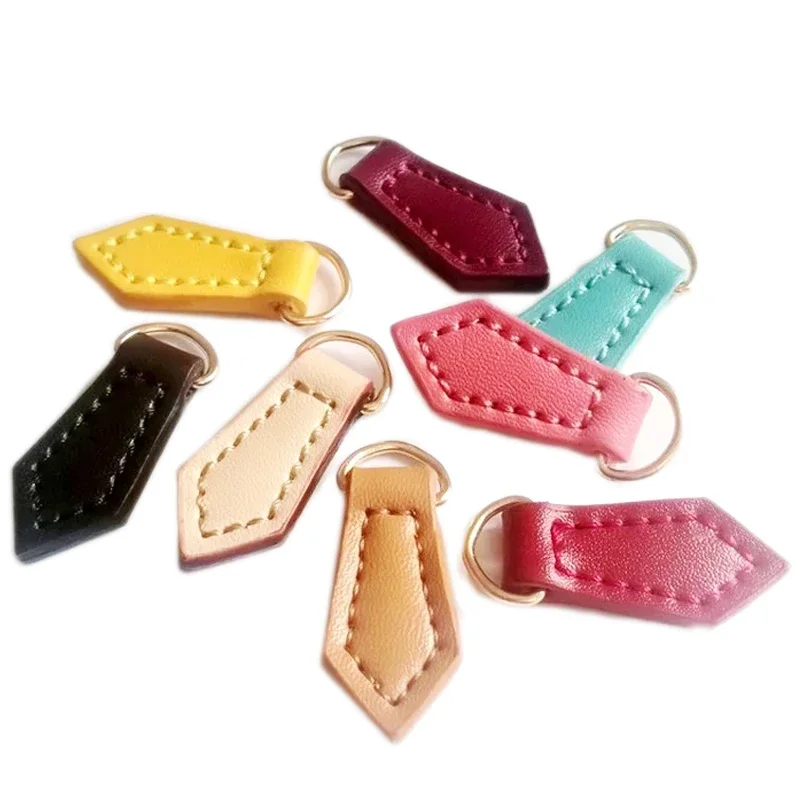 1PC Buckle 1.5*4cm Leather Zipper Puller Lock Zipper Head DIY Handmade Clothing Luggage Wallet Hardware Accessories