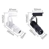 RGB Changeable LED Track Light Adjustable Focus LED Spotlight Stage RGB Ceiling Light Projection Display Background Wall Lamps 6