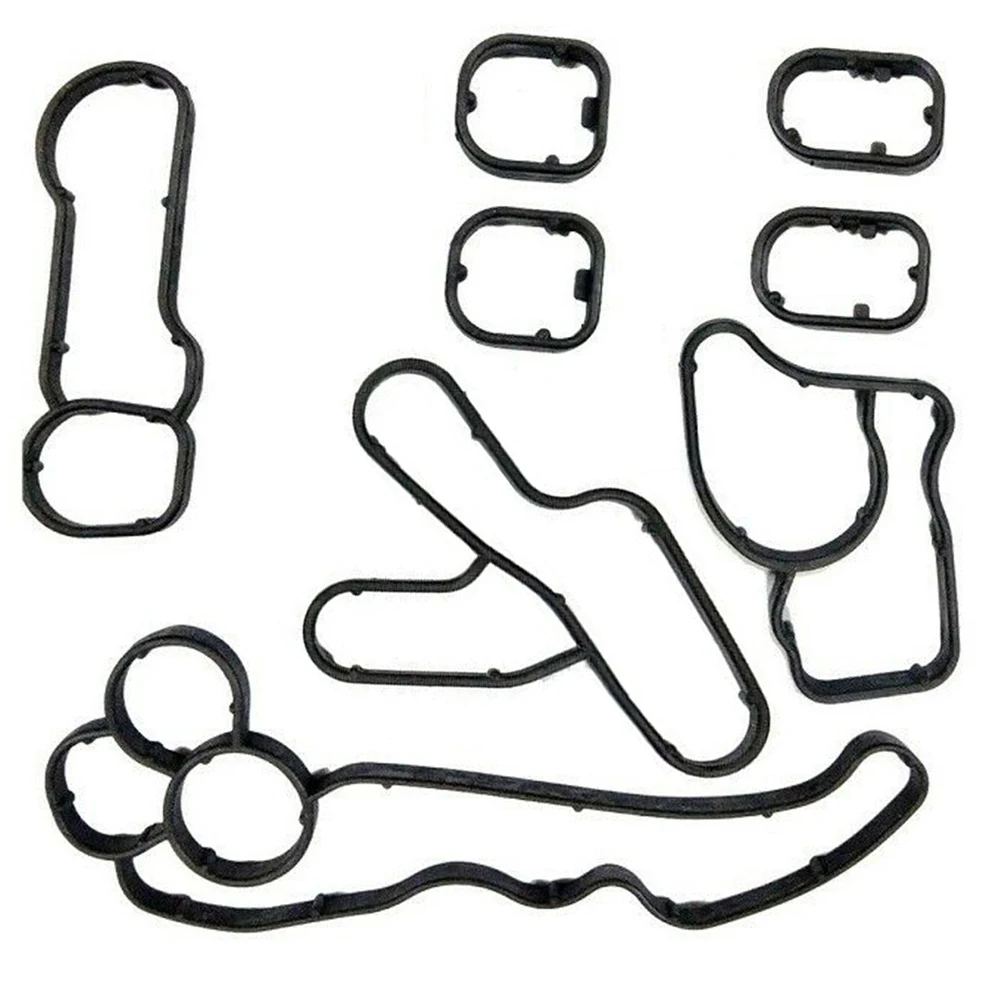 

8pcs Oil Filter Cooler Housing Gasket Seal Group 11428580680 For BMW N47 N57 4 + 6 Cylinder Diesel N47 N57 Engine Parts