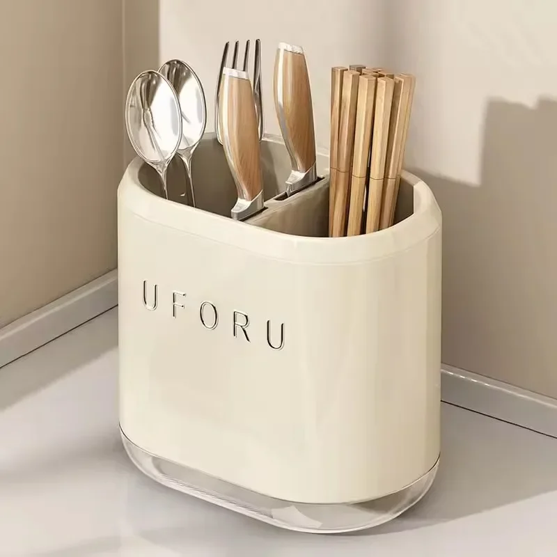 1/2/4PCS Chopstick Storage Box Multi Functional Kitchen Storage Rack Knife Block Drainage Cutlery Rack Spoon Fork Organizer