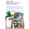 Camera Wireless Fidelity 4K 30FPS 120 Degree Wide Angle Small Action Camera Magnetic 8MP with Back Clip for Vlogging 6