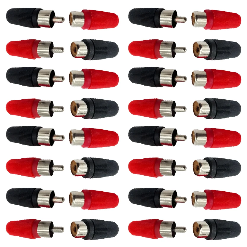 Premium RCA Male to Female Extender Adapter with Dust Protection Caps