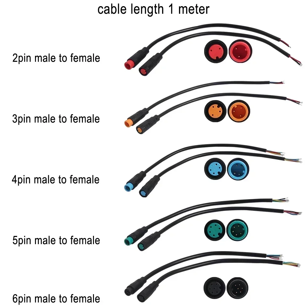 Electric Scooter & E-bike Wiring Plug - Male/Female Connector for Brake & Sensor Cables