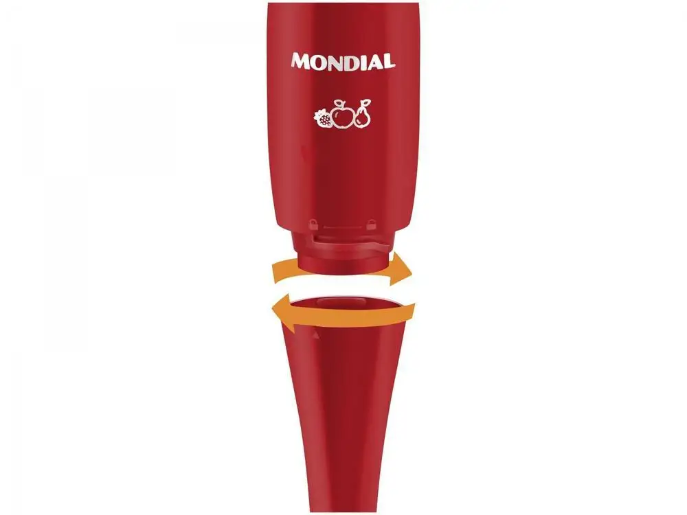 Mixer 2 em 1 Mondial 200W Vermelho M-15-R  - 220V 5