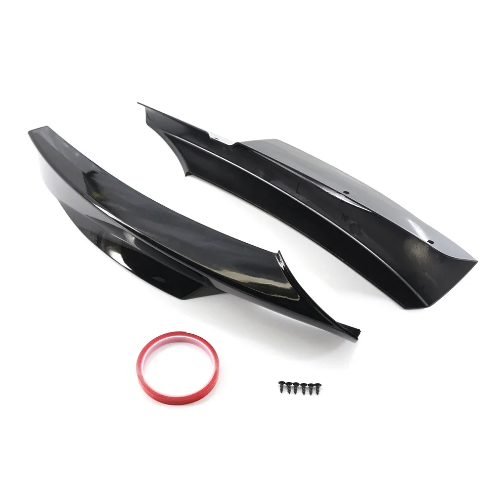 

2pcs Bumper Separator Bright Black Exterior Parts For M-tech Bumpers Side Splitter Exterior Parts High Quality