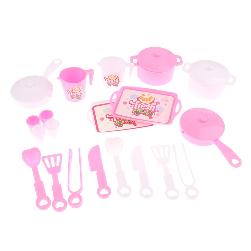 

1Set Dollhouse Miniature Tableware Shovel Boiler Tray Water Cup Kitchen Decor Play House Toy Doll House Accessories