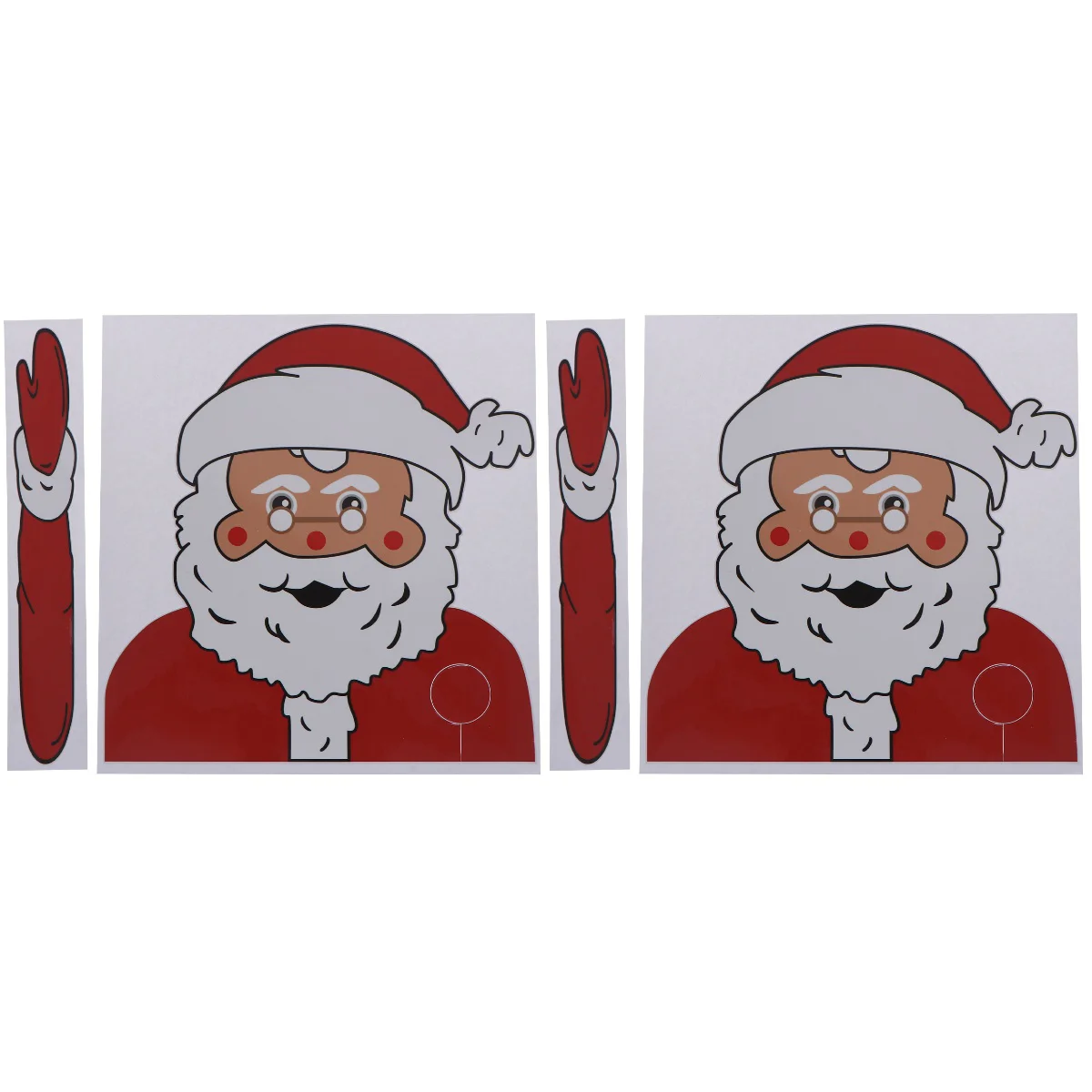 

2 pcs Creative Santa Claus Windscreen Wiper Sticker Delicate Car Windshield Waving Arm Wiper Decal Car Decoration (Styling 8)