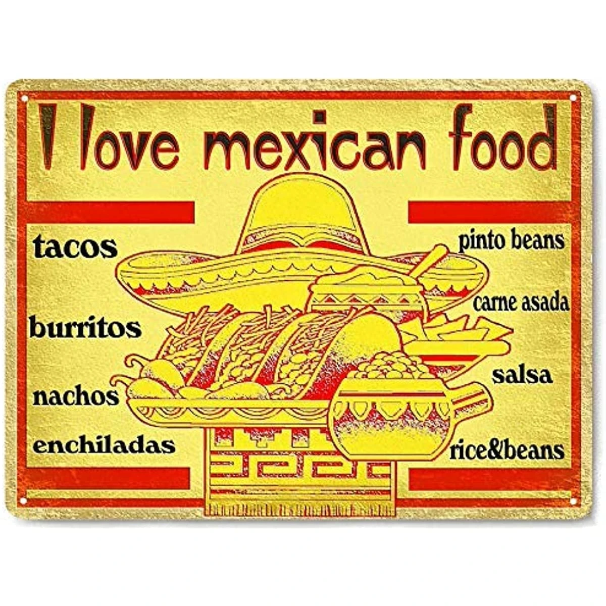 

Металлический жестяной знак, мексиканская еда, паб, открытый бар, ретро постер, домашняя кухня, ресторан, настенные декоративные знаки