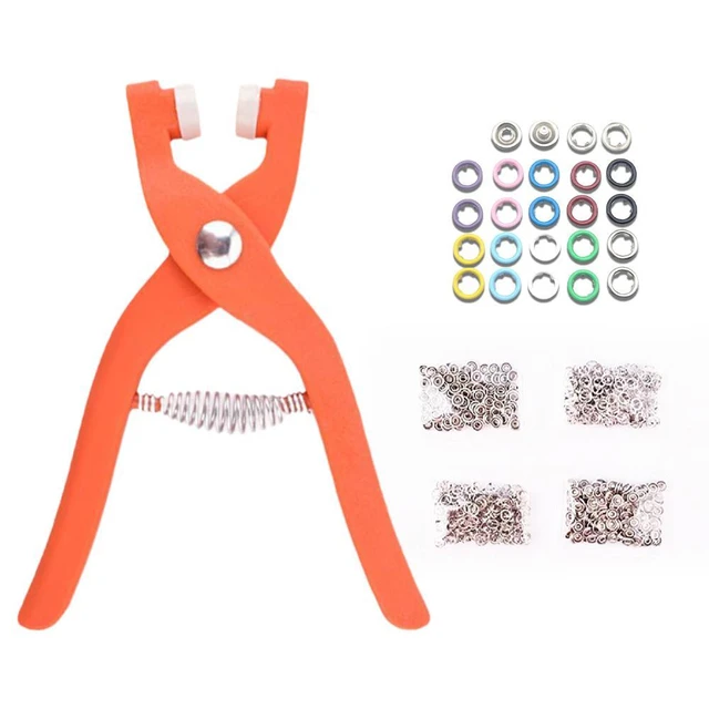 50pcs Snap Button Kit Metal Snaps for Sewing Snap Sewing Free Buttons Set  with Hand Pressure Pliers Tool for DIY Clothes