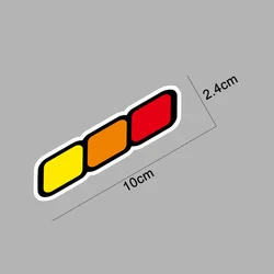 Vibrant Multicolor Stripes Decal for Vehicle Decor and Customization (Sticker)