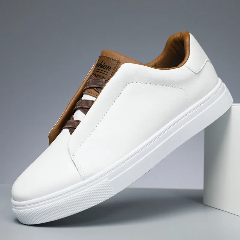 Large Size 39-48 Men Casual Shoes Breathable White Sneakers Fashion Driving Walking Tennis Shoes for Male Skate Flats Sneakers 2