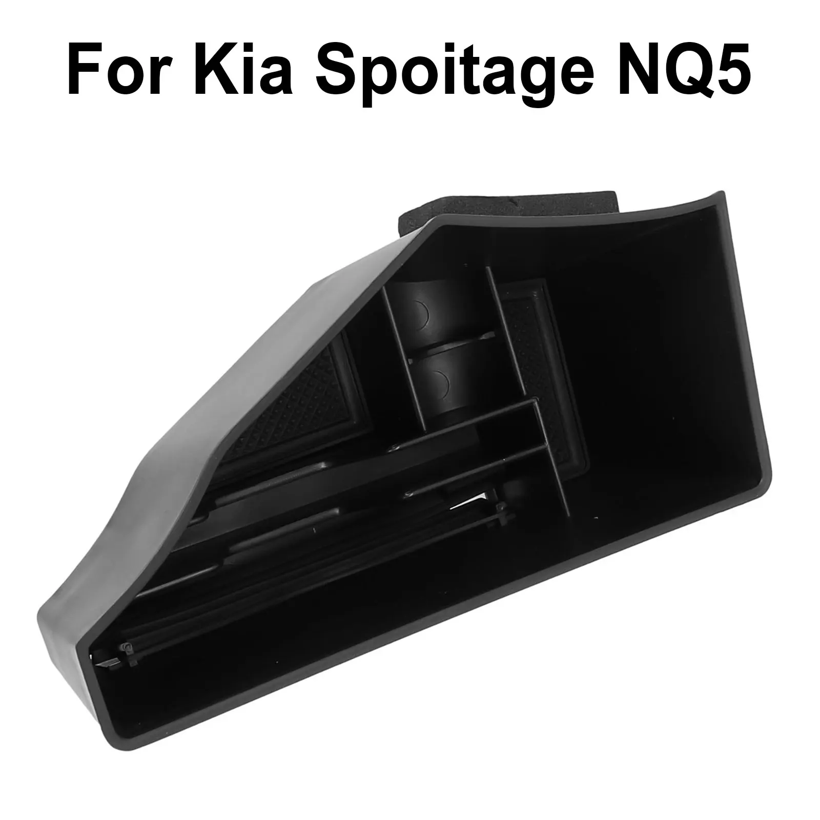 

Car Central Console Armrest Storage Box Tray Black For Kia Sportage NQ5 2021+ Only Fits Right-hand Drive Models