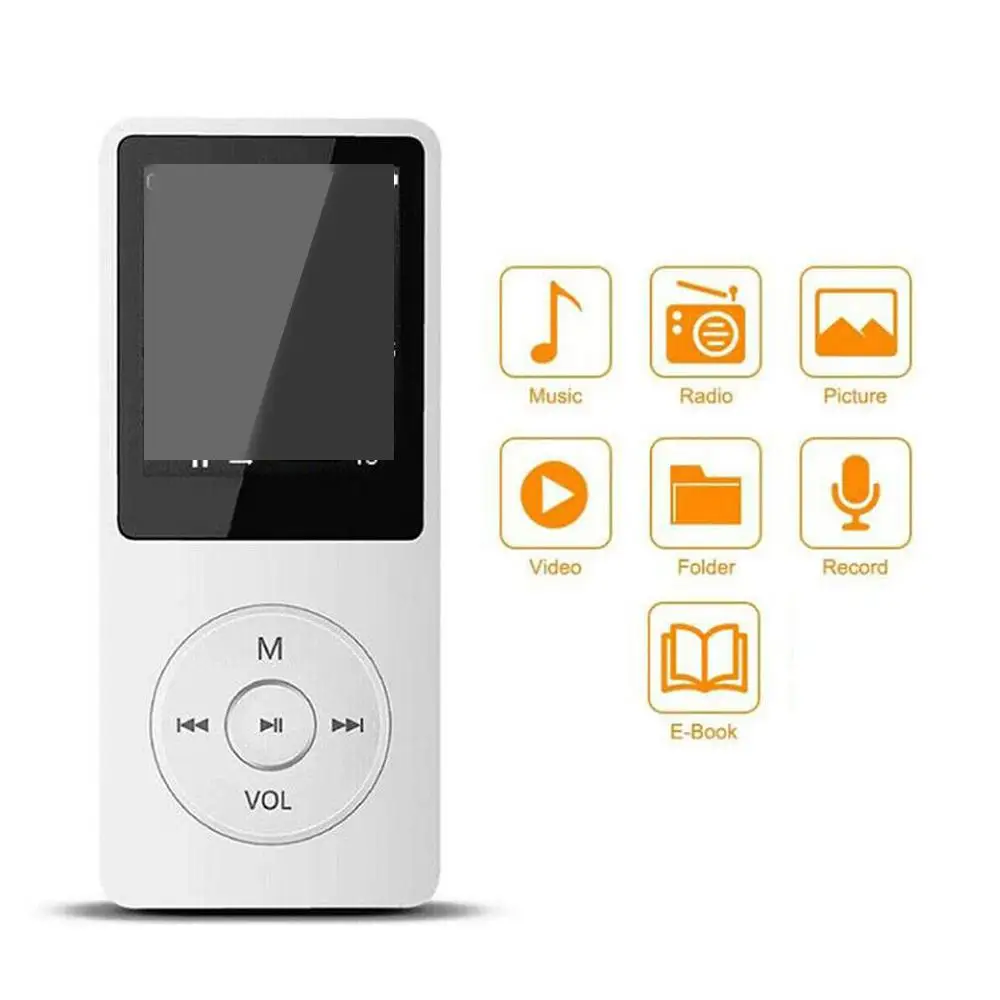 Mini Walkman MP3 Player 1.8inch Multi-language Bluetooth 5.0 Student Music MP3 MP4 Player USB 2.0 3.5mm Jack For Windows K3S3