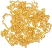 10/20/40 Doll Mini Gold Necklaces Chains Doll Dress Up Necklace Chains Golden Chains for DIY Doll Decor Photo Props Dollhouse 2