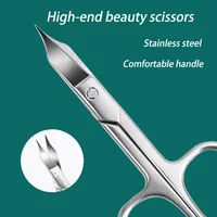 Eyebrow Scissors Curved Blade Cuticle Scissors Professional Stainless Steel Manicure Trimmer Hair Remover Tool 1