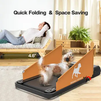 Dog Treadmill for Small Medium Dogs 2.5 Hp 220lbs Foldable Pet Treadmill for Doggy Running Machine 2 in 1 Dog Pacer Treadmill Pa 2