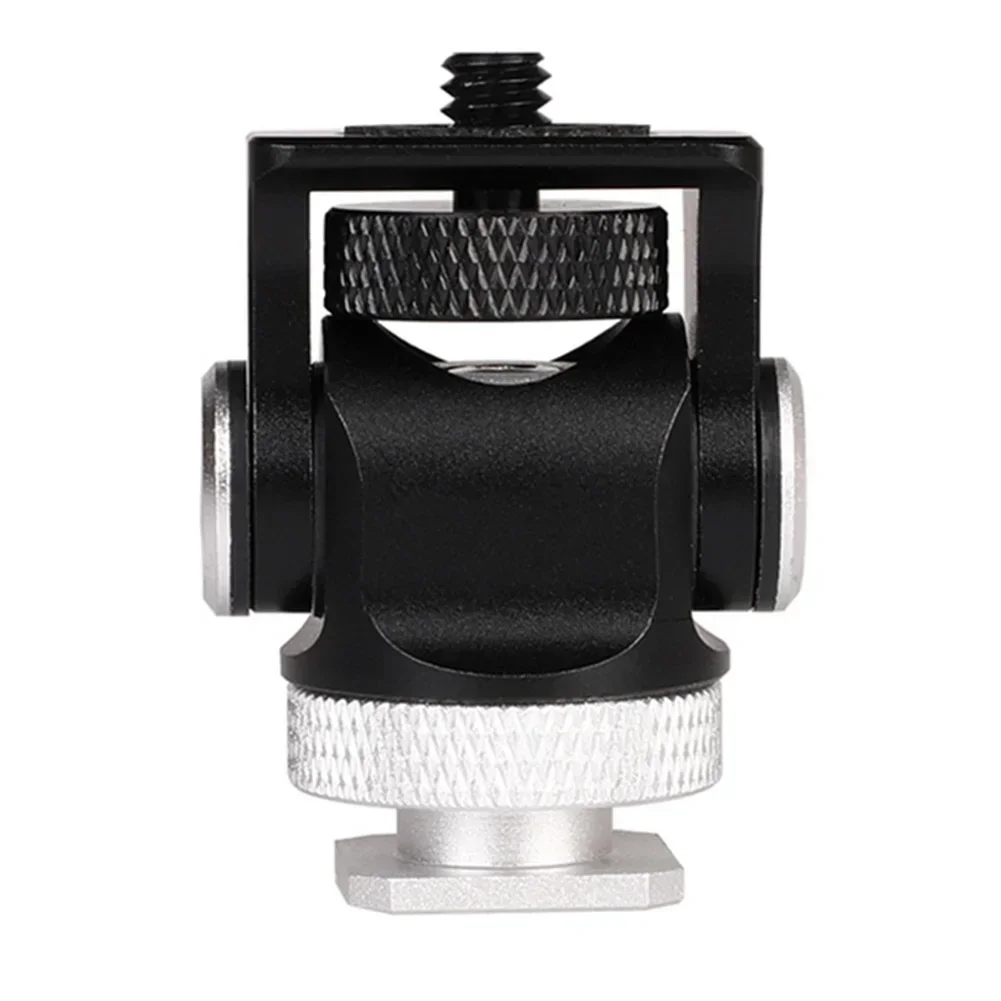 Camera Clamp Swivel Monitor Mount Mini Hot Shoe Base180 Degree Rotating Monitor Stand Flash Light Attachment For DSLR Camera
