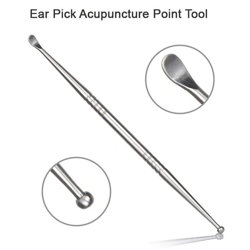 

Acupuncture Massage Ear Spoon Acupoint Probe Ear Point Pen Beauty Ear Reflex Massage Needle Detection Picking Tool