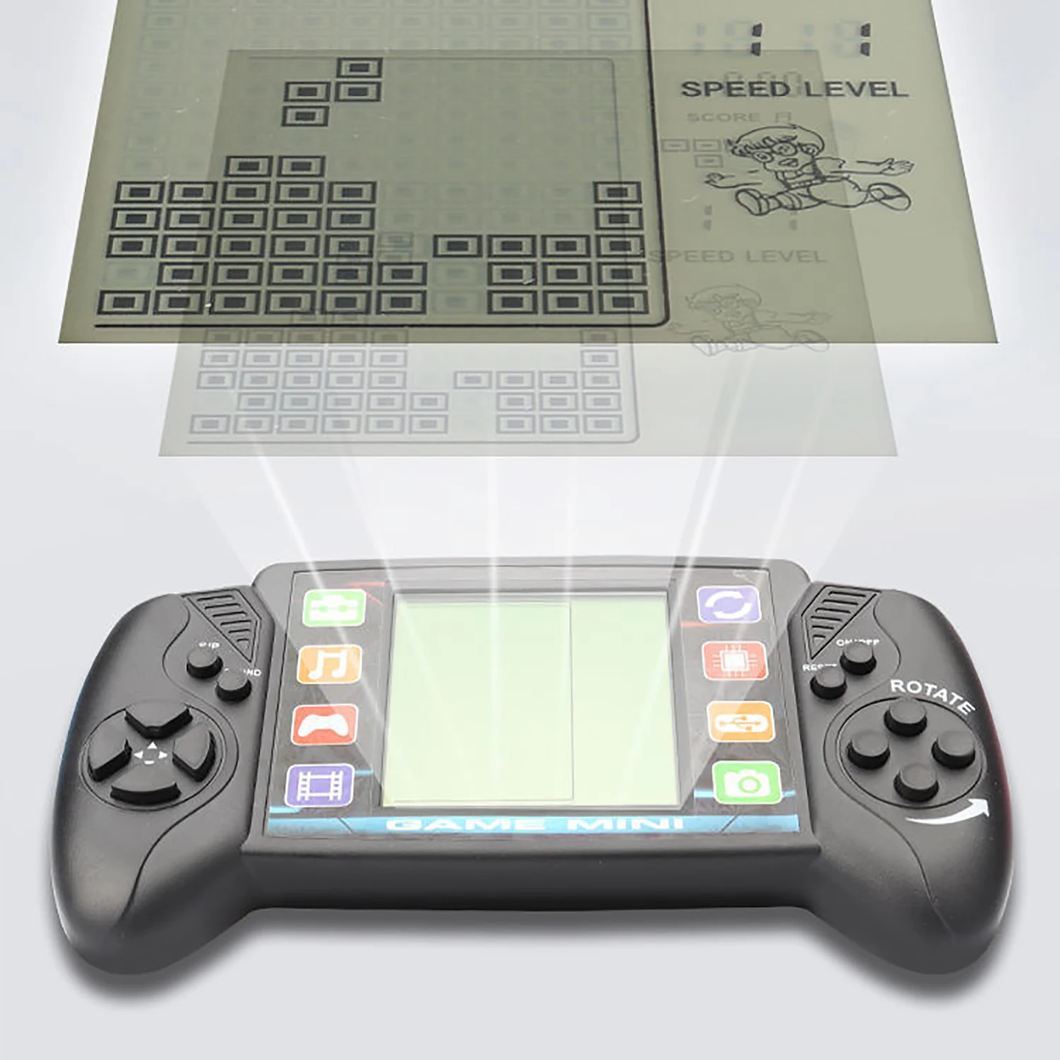 Mini Portable Retro Handheld Console Children Classic Pocket Nostalgic Play BRICK Game Machine Educational Toys Puzzle Game
