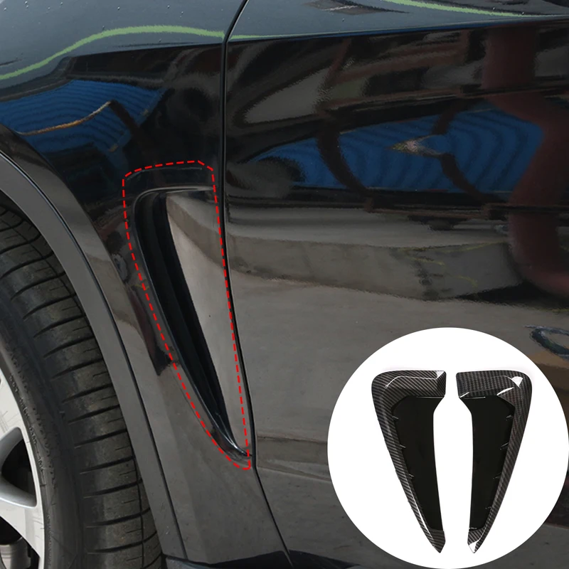 

For BMW X Series X5 F15 X5M F85 Car Side Vent Air Flow Fender Intake Sticker Shark Gills Side Vent Cover Trim Accessory