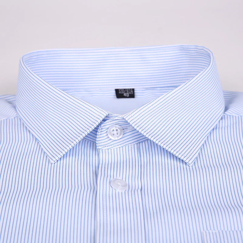 Plus Large Size 8XL 7XL 6XL 5XL 4XL Slim Fit Mens Business Casual Short Sleeved Shirt Classic Striped Male Social Dress Shirts