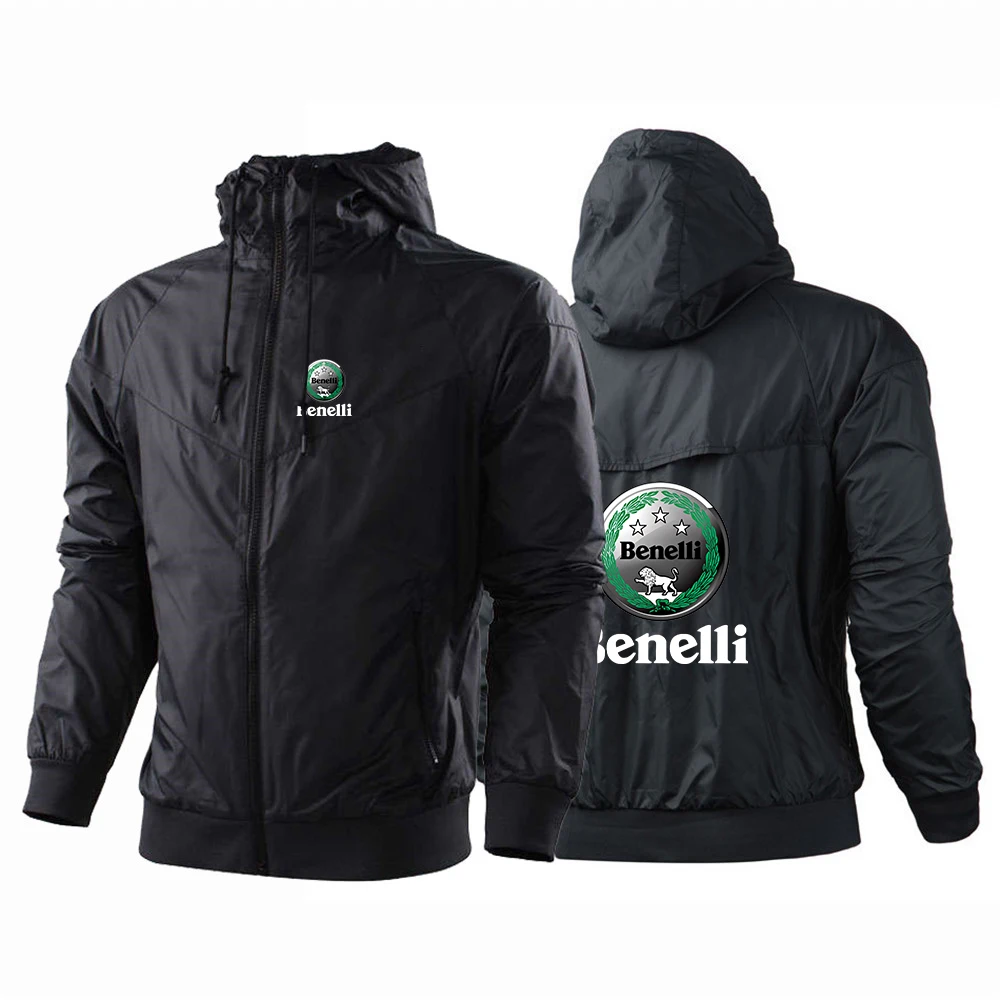 Benelli TRK 502X модный принт 2023 новая мужская куртка на молнии со шнуровкой Классический Приталенный свитшот пальто
