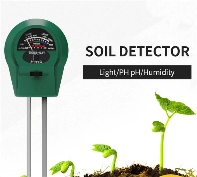 3 In 1 Soil PH Meter Sunlight PH Tester Garden Flowers Soil Moisture Sensor  Meter Plants Acidity Humidity PH Monitor Detector - AliExpress