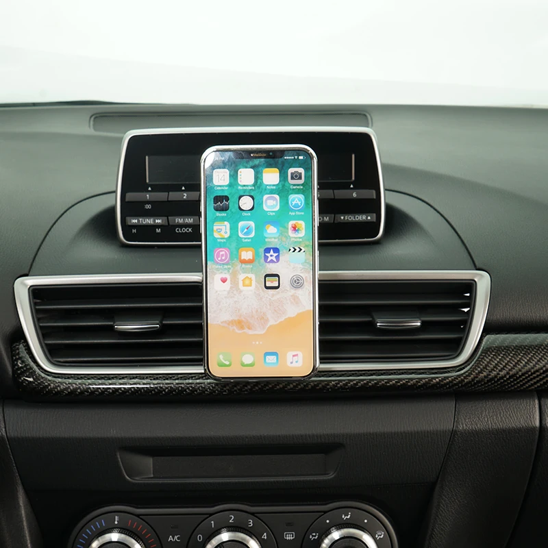 Car phone holder for Mazda 3 Axela 2014- magnetic gps holder air vent mount stand bracket mobile phone clip cradle